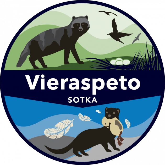 SOTKA-vieraspetohankkeen logo.